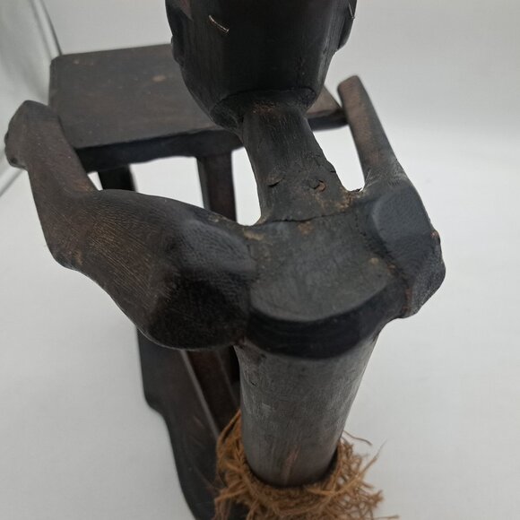 Asmat Papua New Guinea Wooden Statue CD Rack - Picture 10 of 10